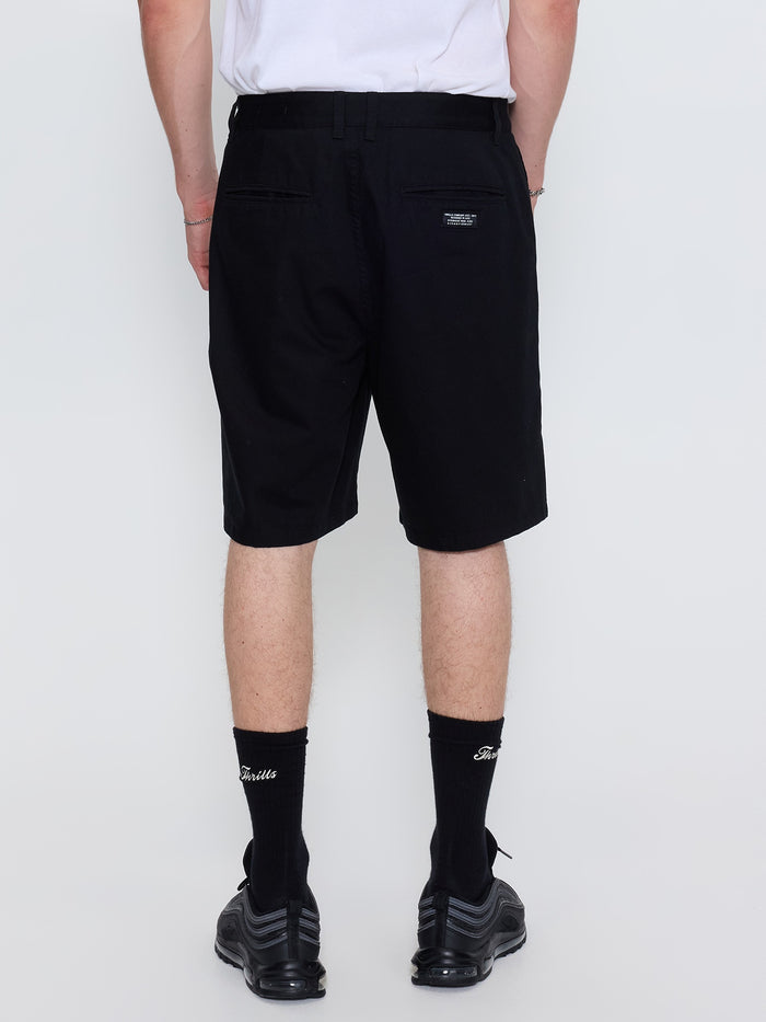Mid Slacker Chino Short - Black