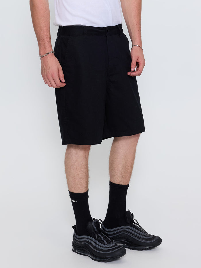 Mid Slacker Chino Short - Black