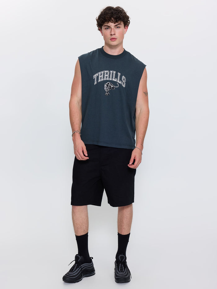 Mid Slacker Chino Short - Black