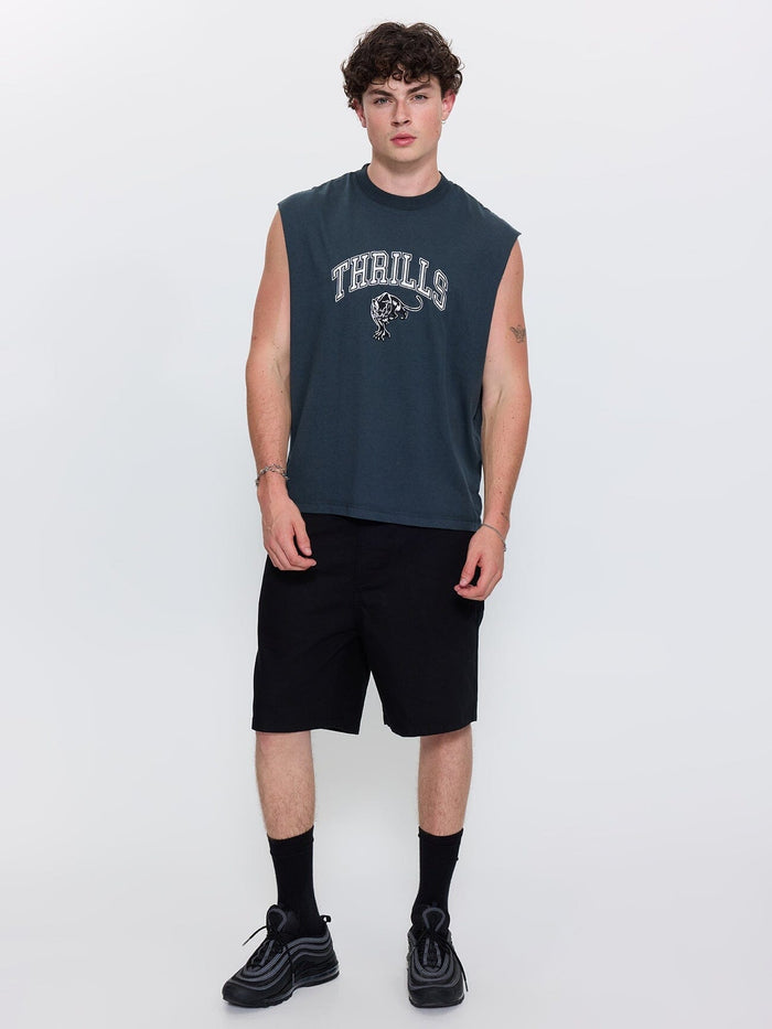 Mid Slacker Chino Short - Black