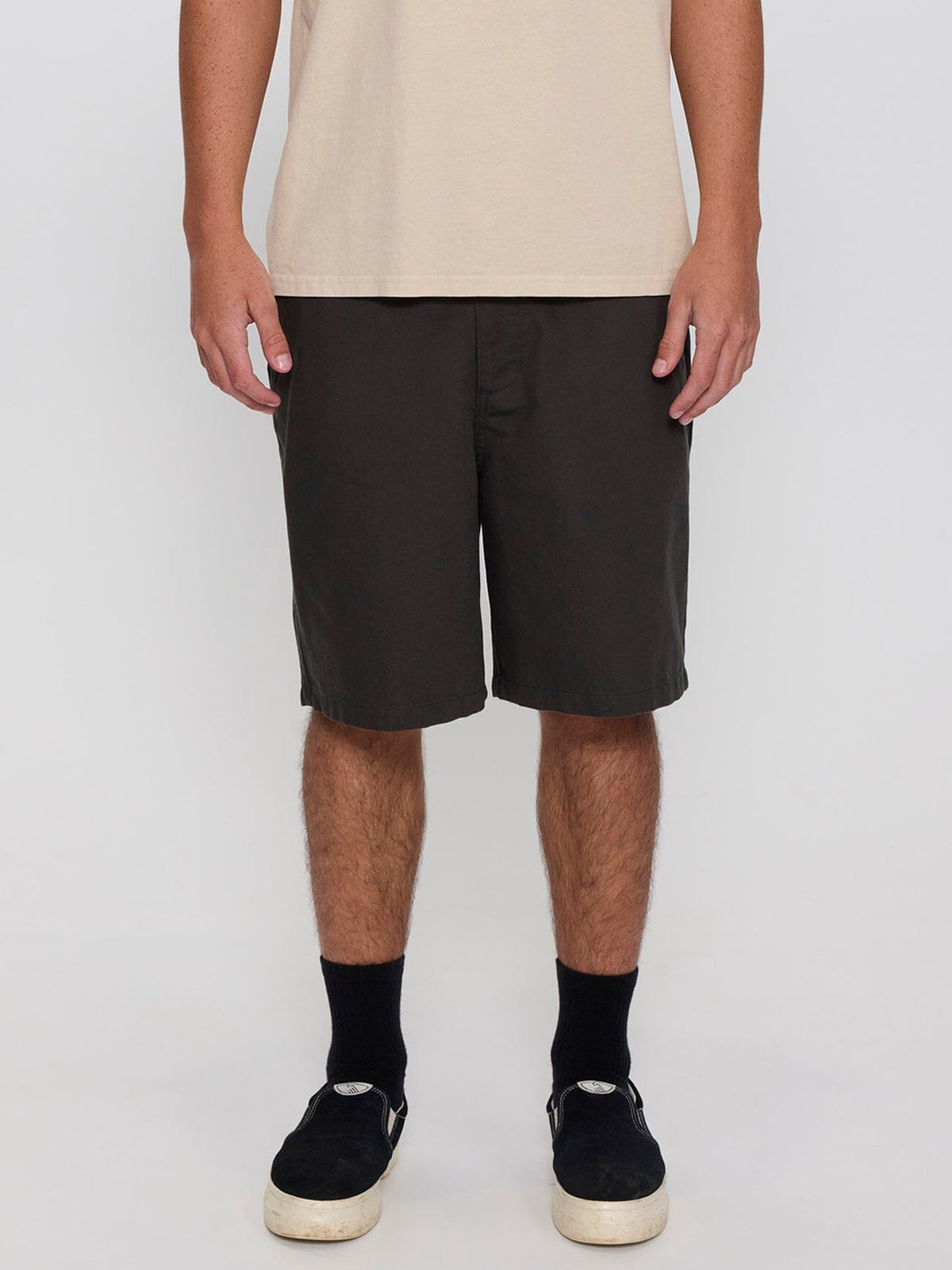 Mid Slacker Chino Short - Oil Green 26