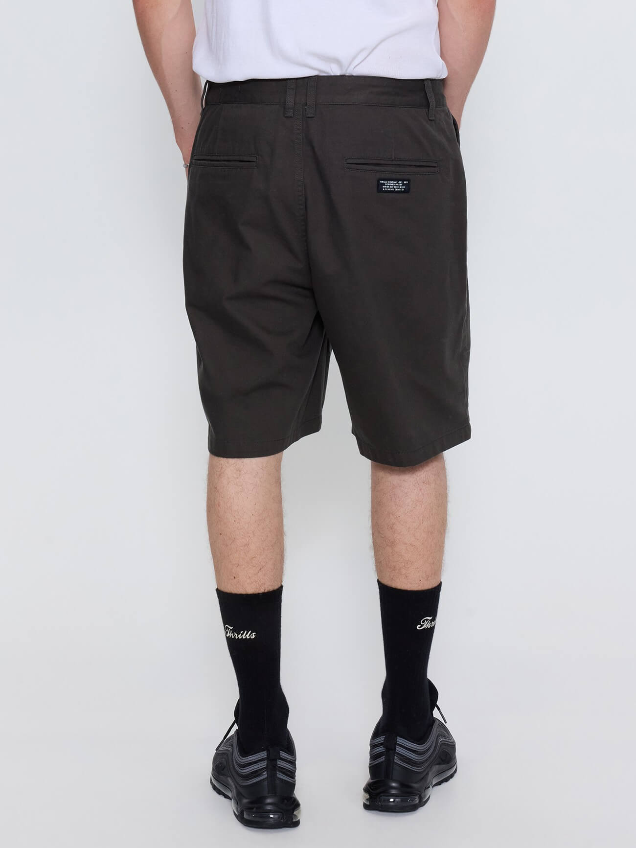 Mid Slacker Chino Short - Oil Green 26