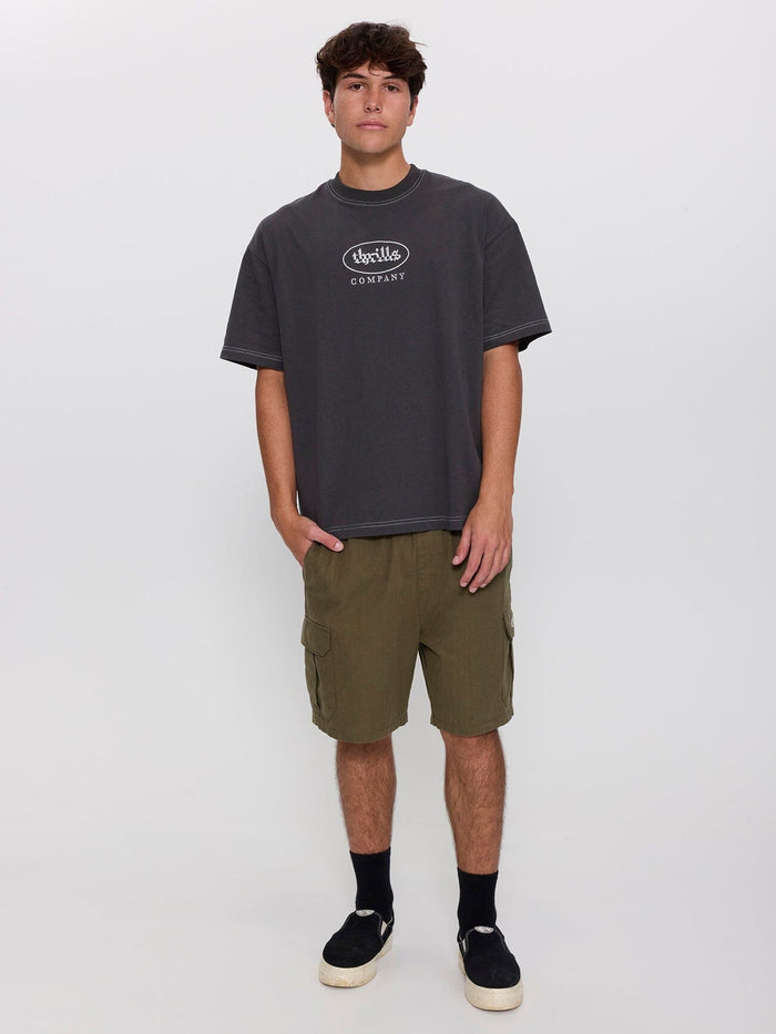 Bueno Elastic Cargo Short - Military Green 26