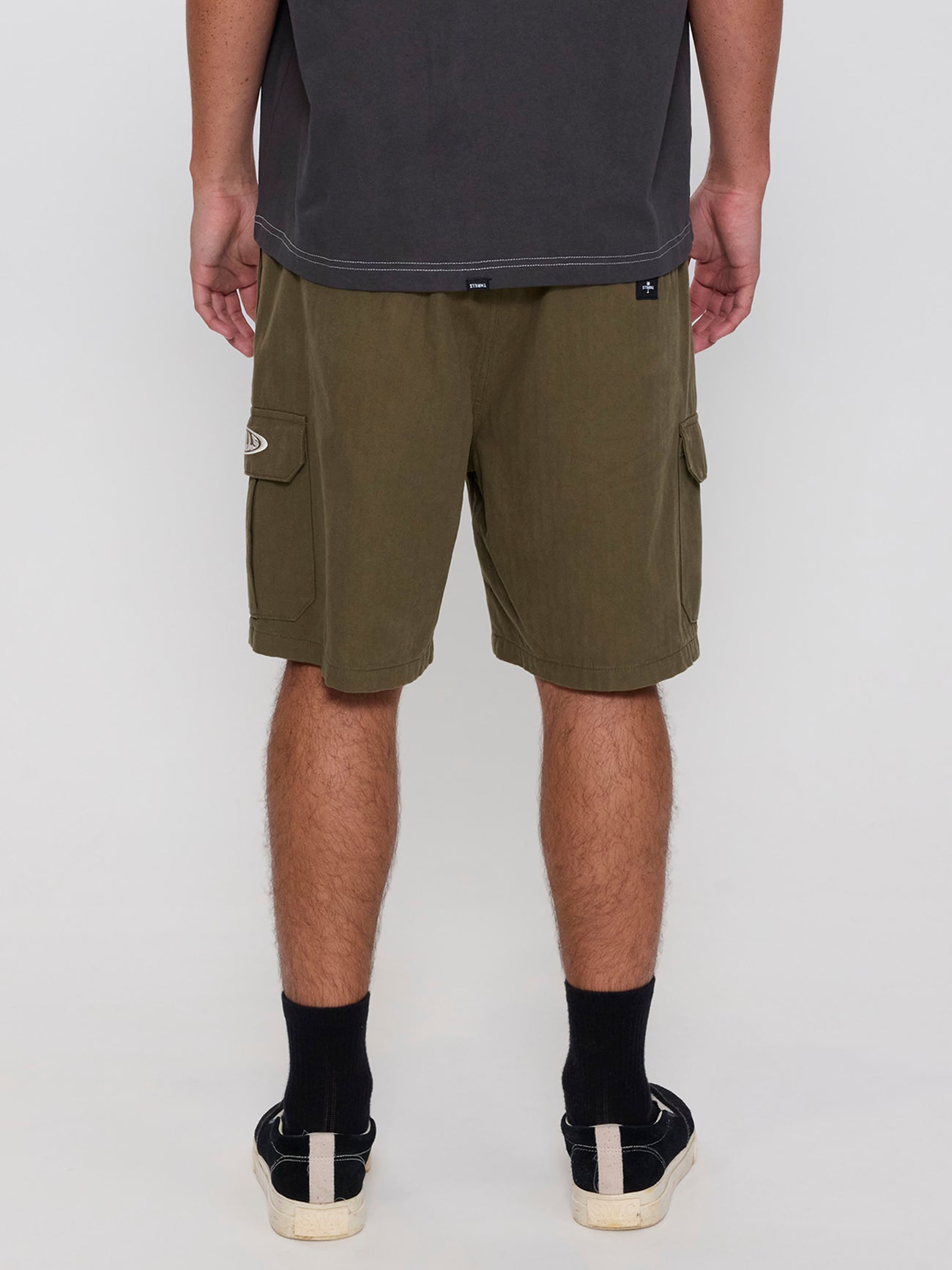 Bueno Elastic Cargo Short - Military Green 26