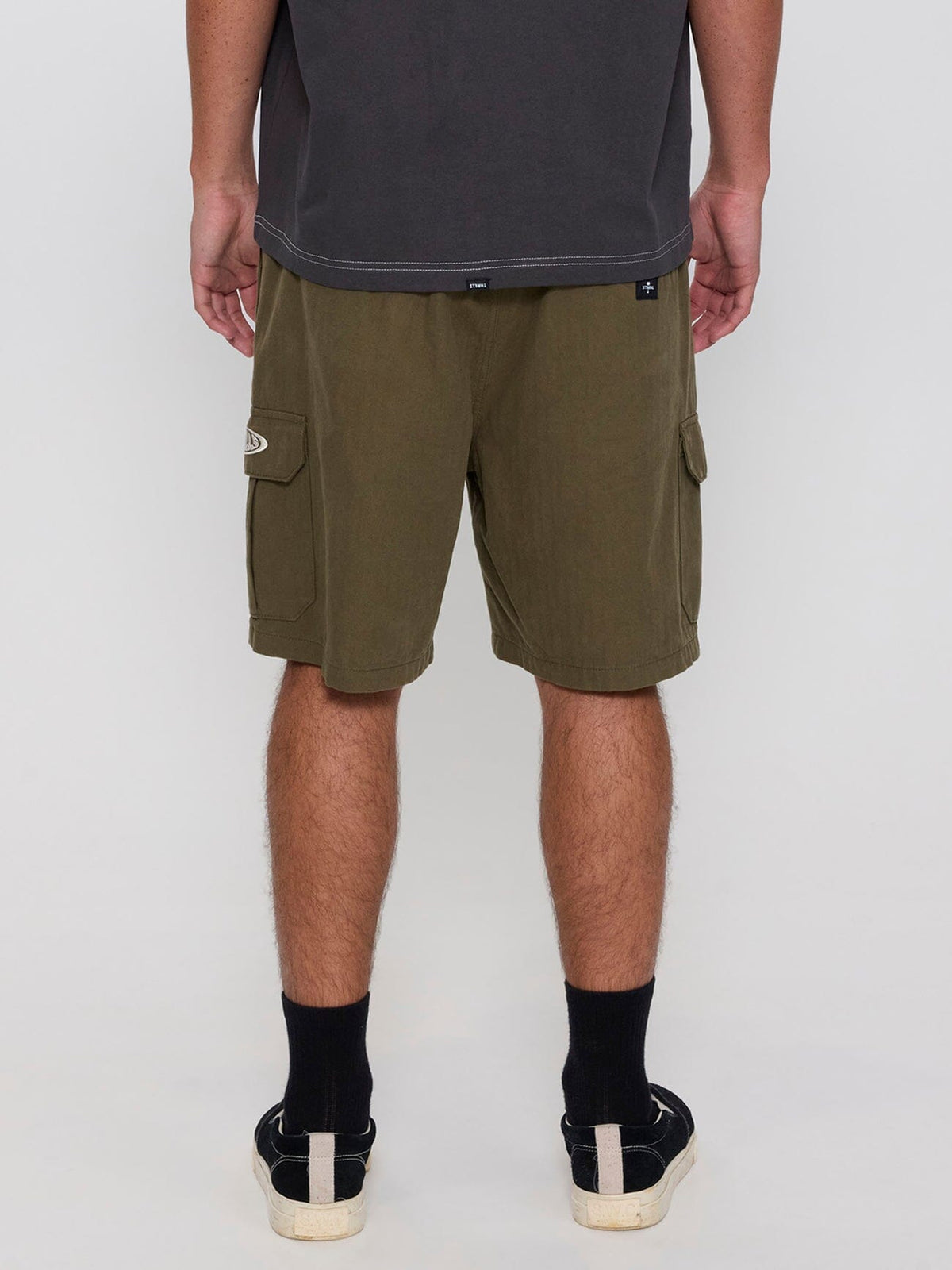 Bueno Elastic Cargo Short - Military Green 26