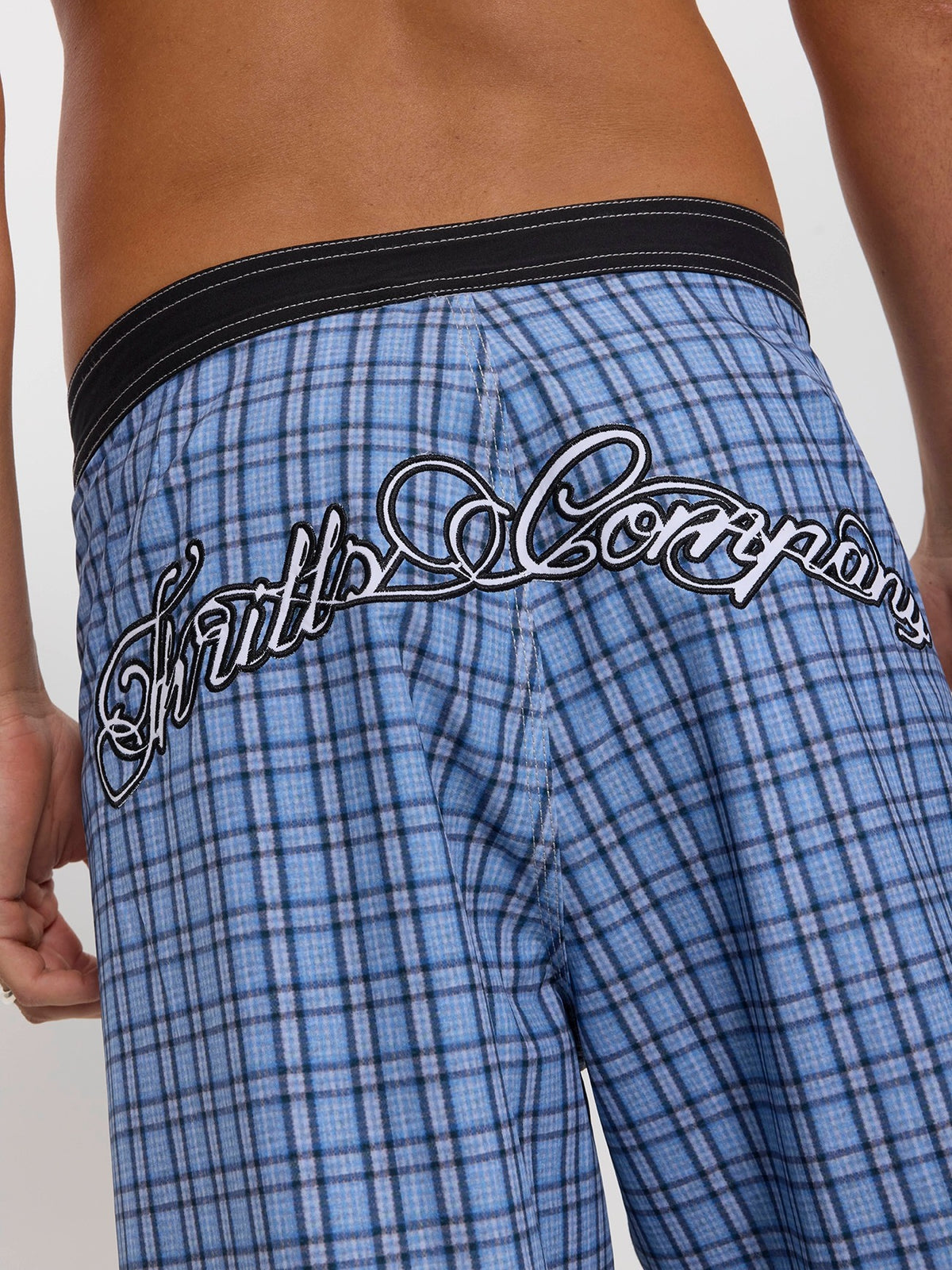 Lost Cause Check Boardshort - Vintage Blue