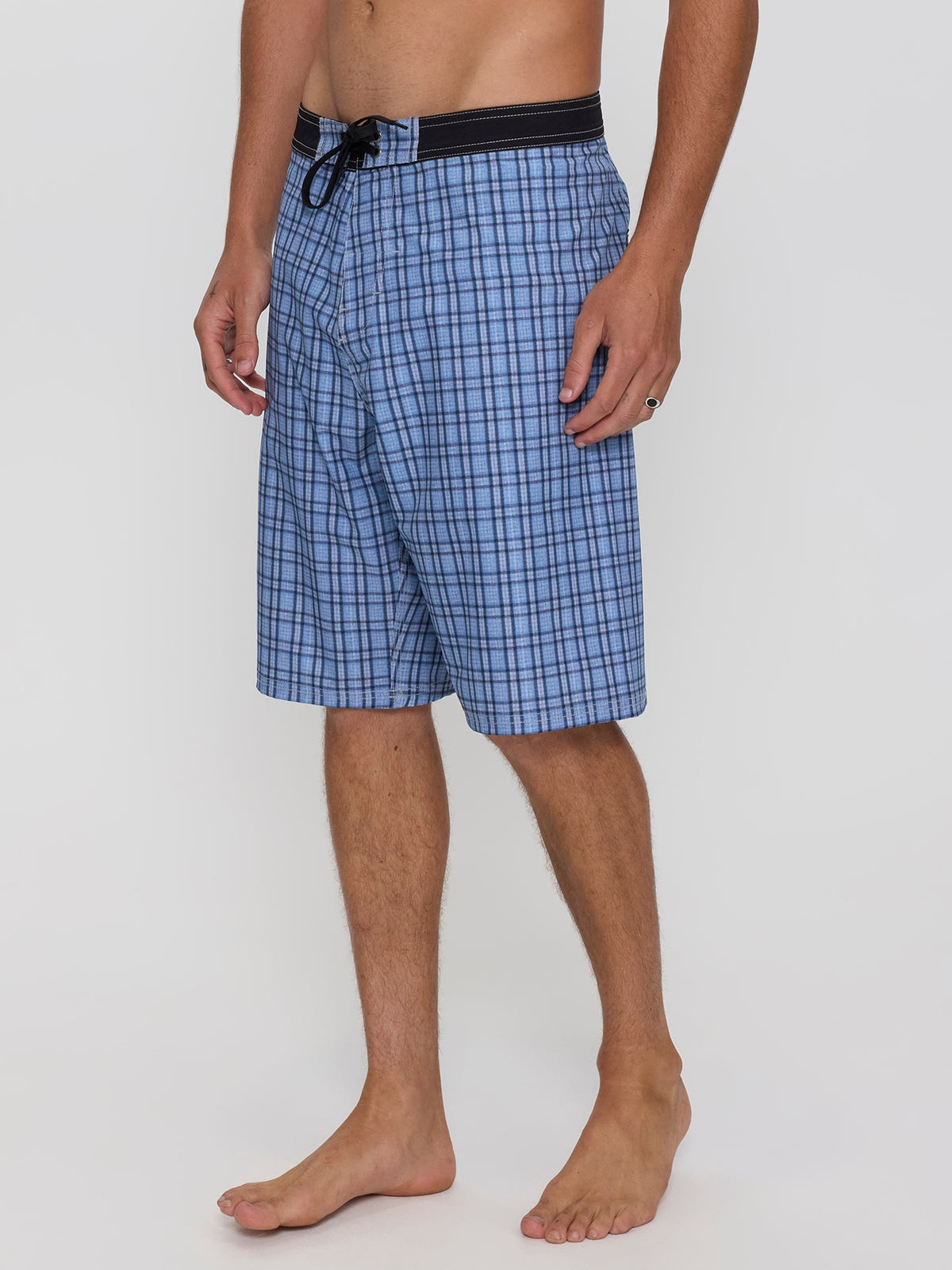 Lost Cause Check Boardshort - Vintage Blue