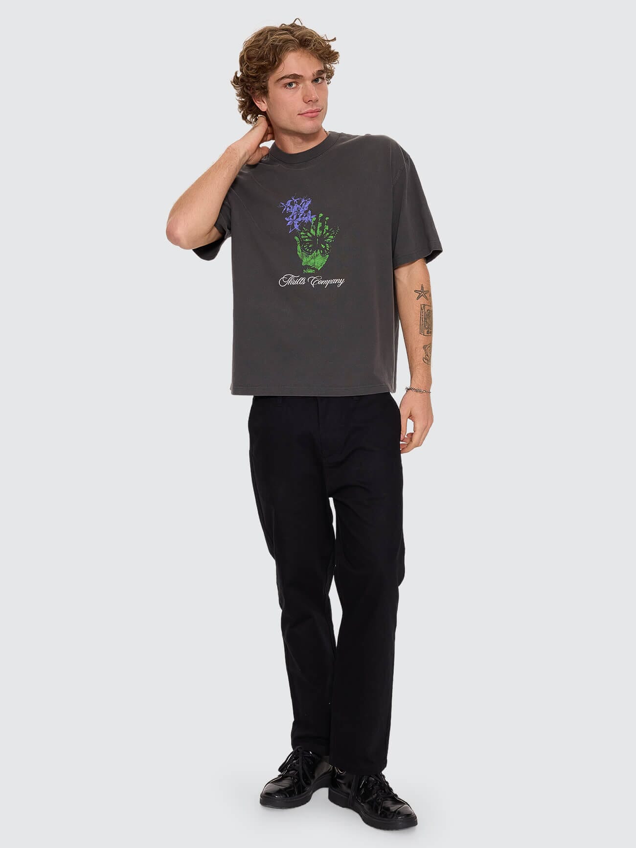 Thrills Chopped Chino Pant - Black 26
