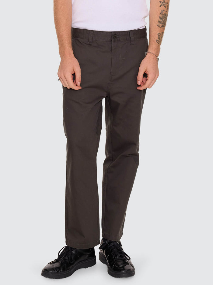 Thrills Chopped Chino Pant - Oil Green 26