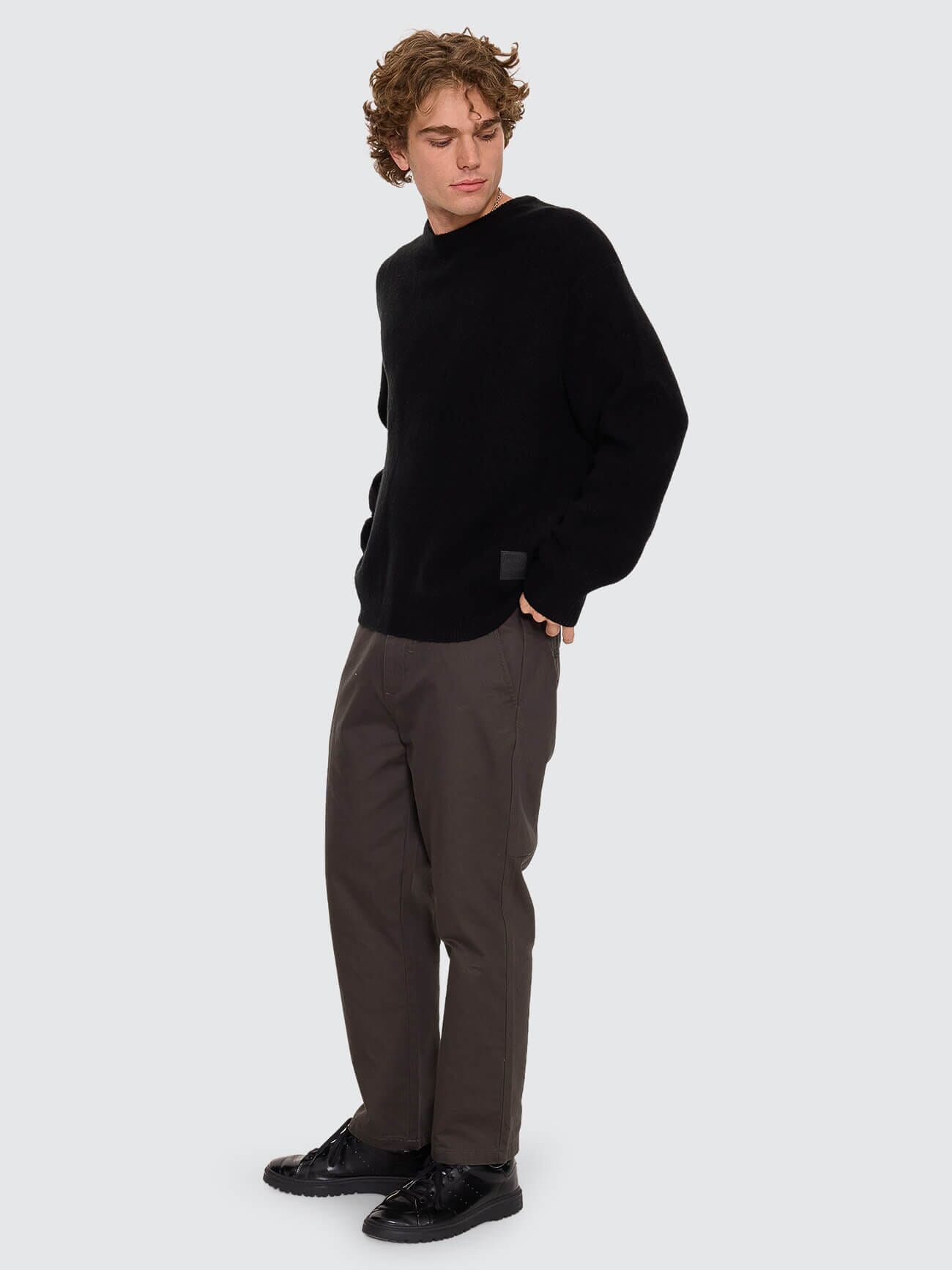Thrills Chopped Chino Pant - Oil Green 26