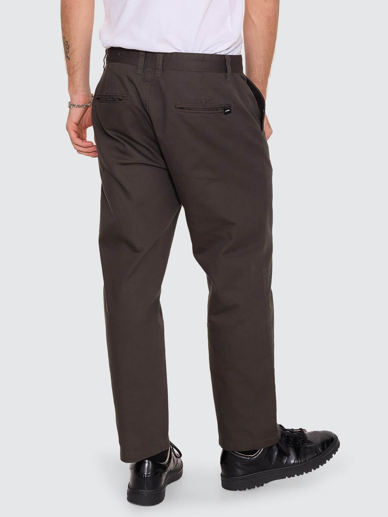 Thrills Chopped Chino Pant - Oil Green 26