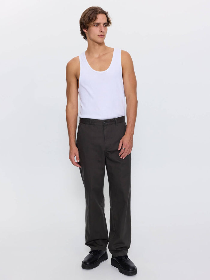 Mid Slacker Chino Pant - Oil Green 26