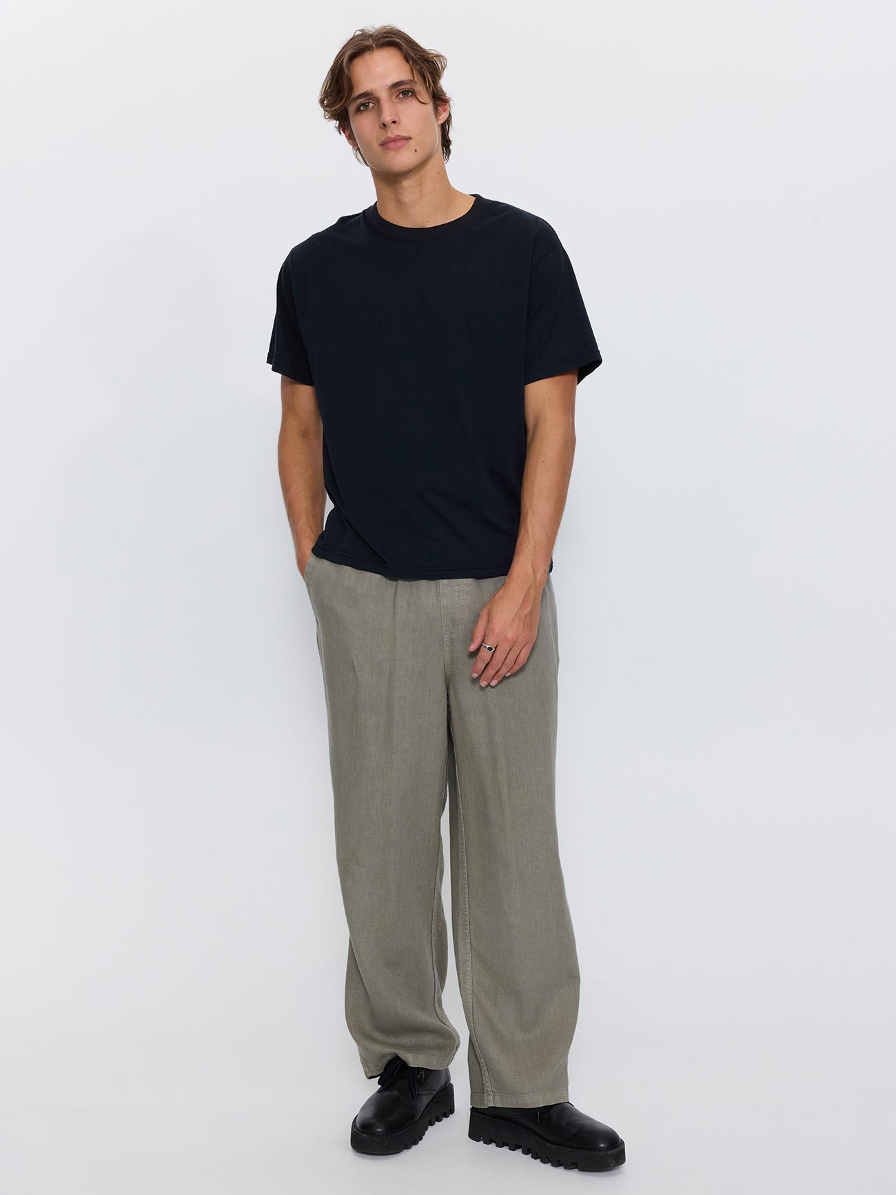 Hemp Minimal Thrills Pant - Dust Army