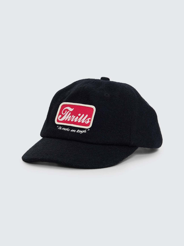 Make Em Tough 6 Panel Felt Cap - Black