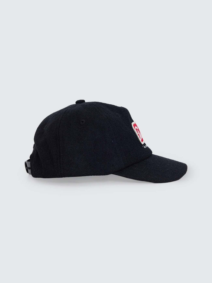 Make Em Tough 6 Panel Felt Cap - Black