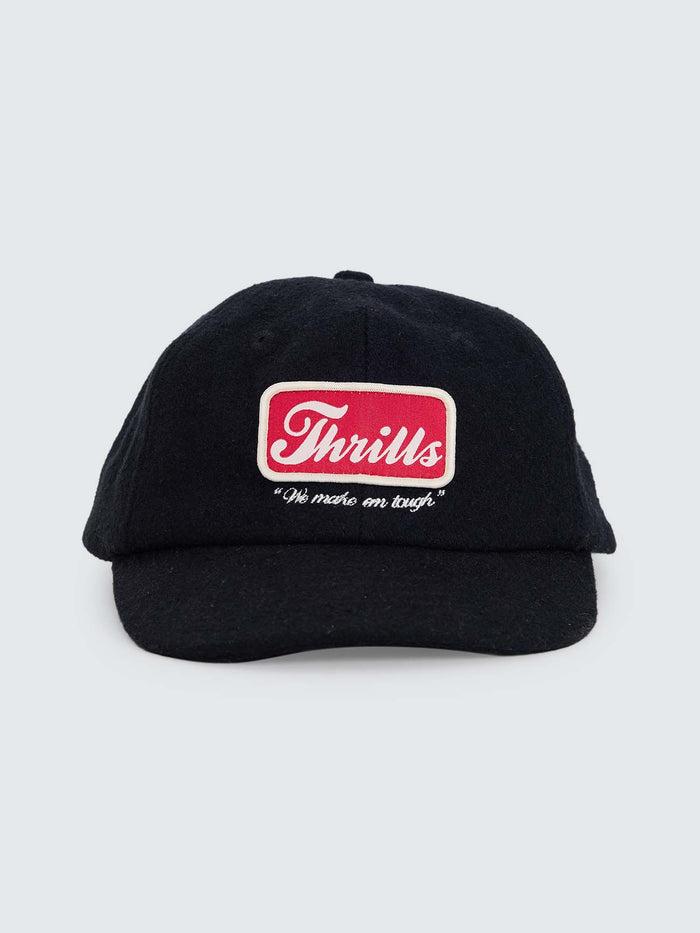 Make Em Tough 6 Panel Felt Cap - Black