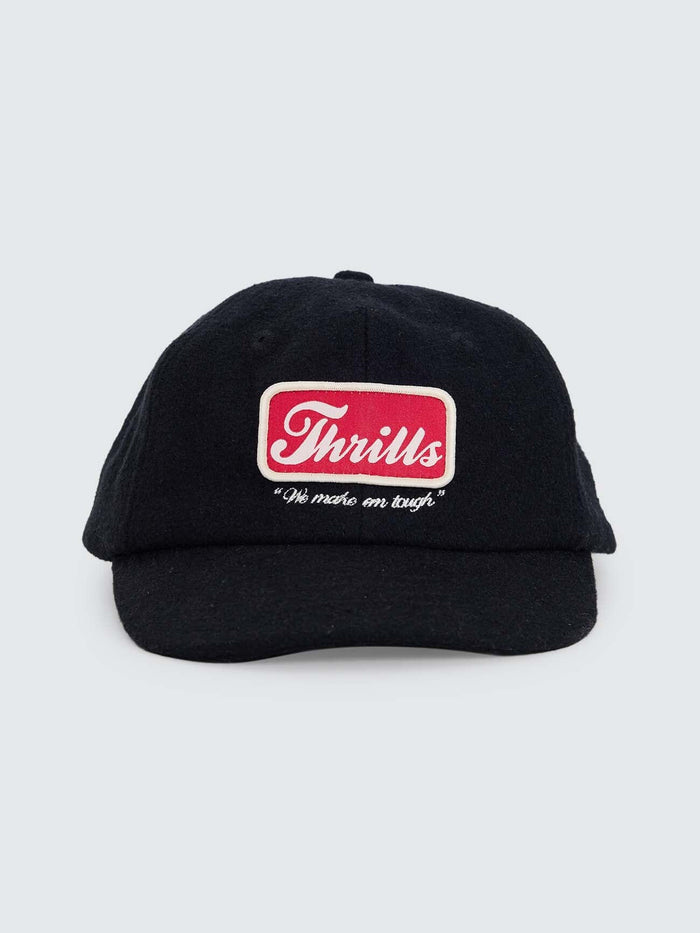 Make Em Tough 6 Panel Felt Cap - Black