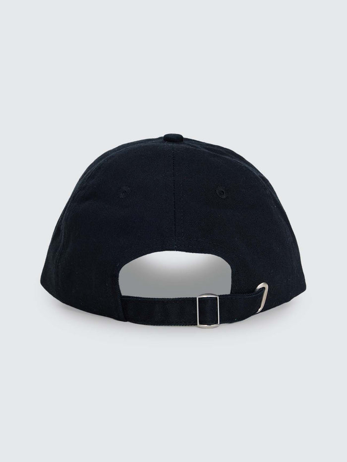 Script 6 Panel Cap - Black