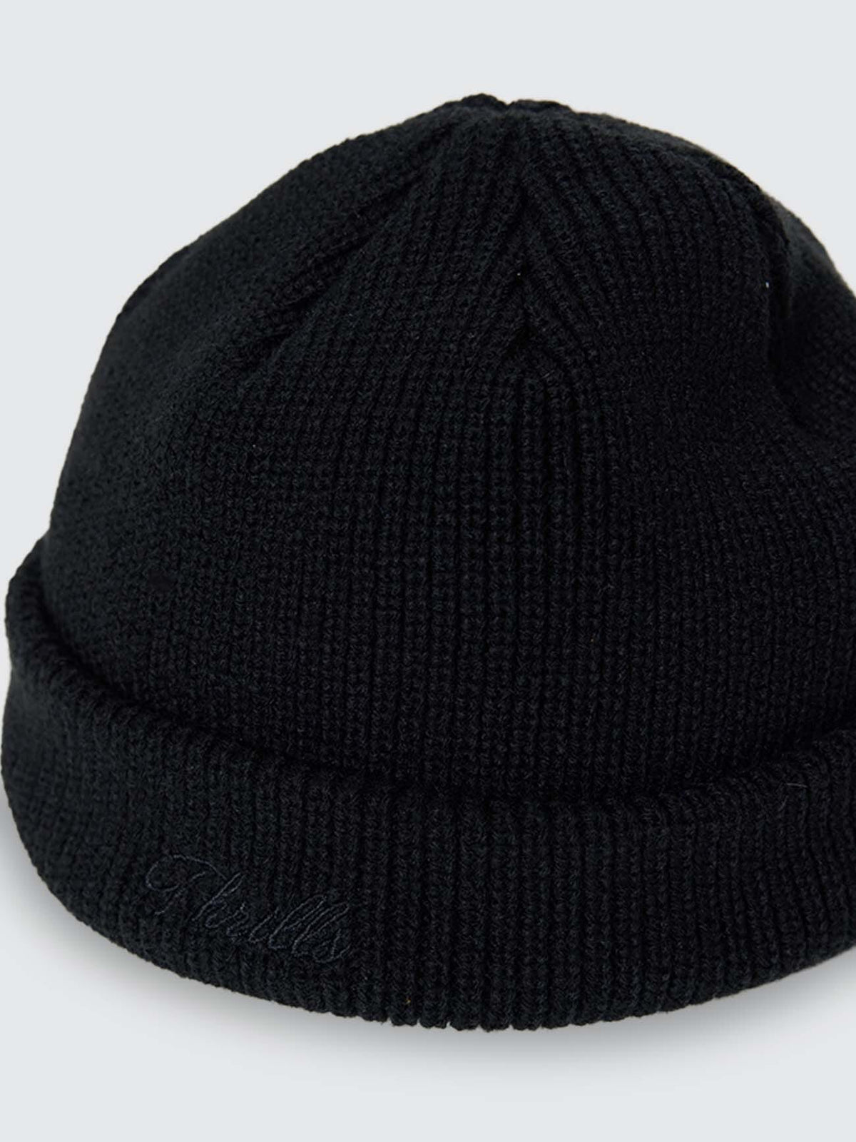 Script Wharf Beanie - Black