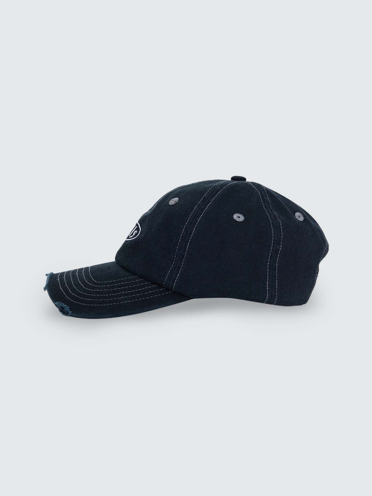 Double Take 6 Panel Cap - Black