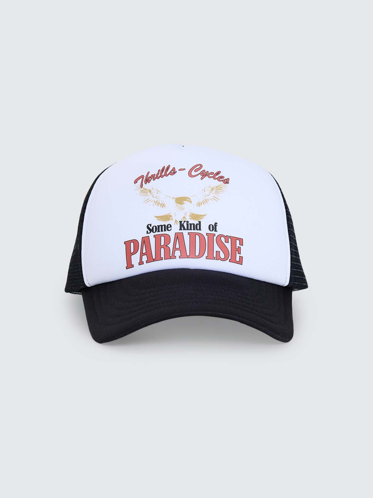 Paradise Foam Trucker Cap - Black - White