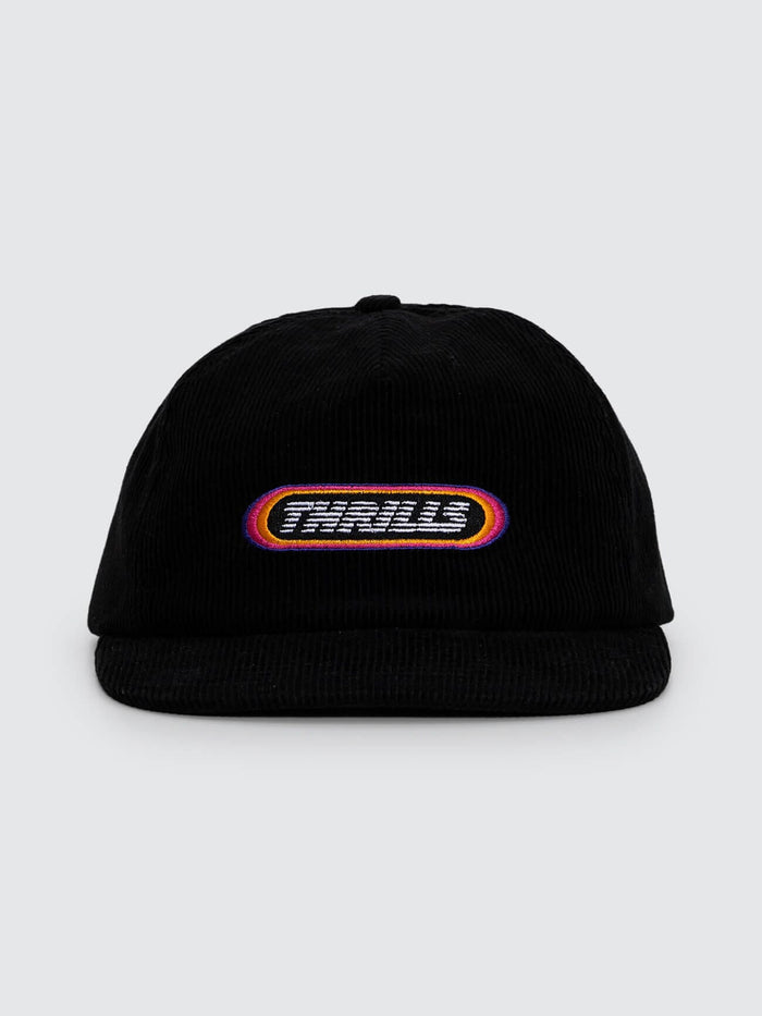 Full Throttle 5 Panel Cap - Black