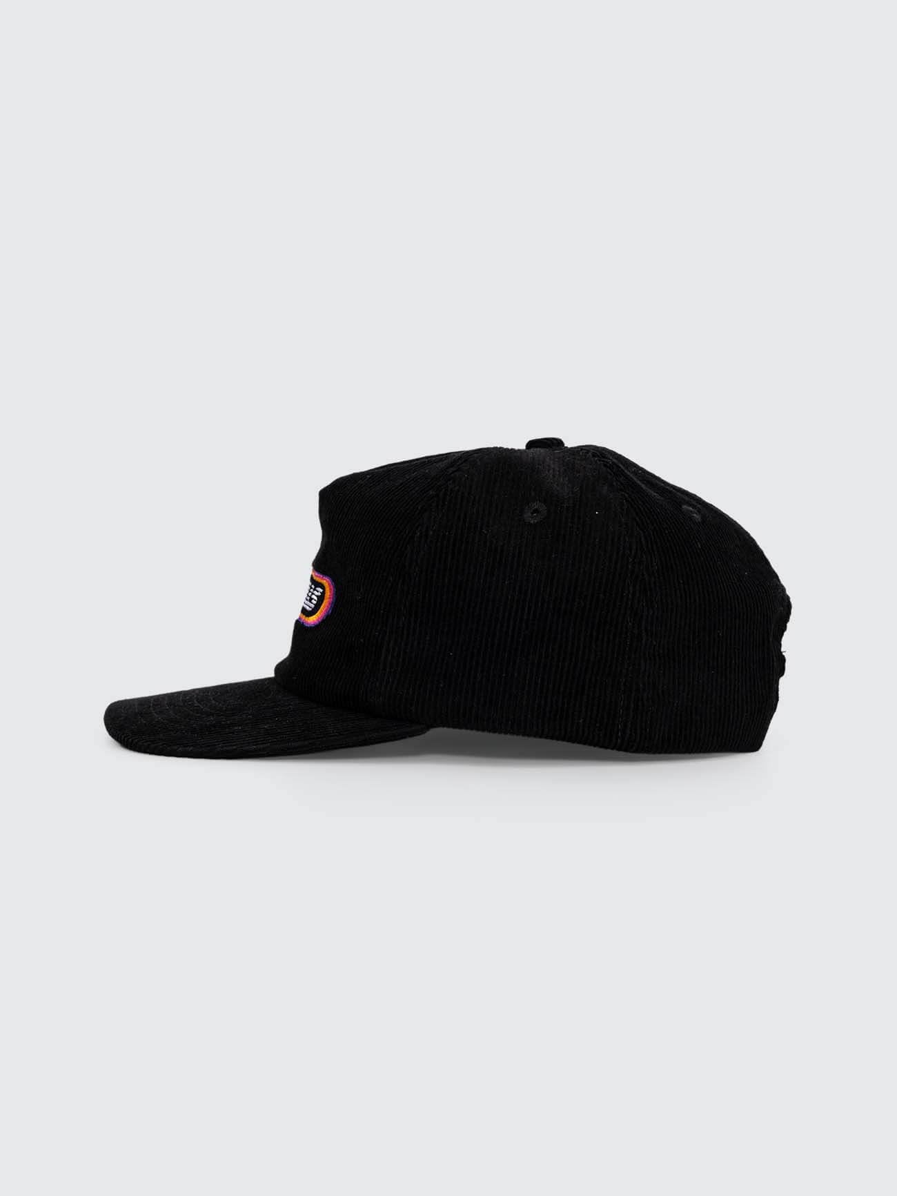 Full Throttle 5 Panel Cap - Black