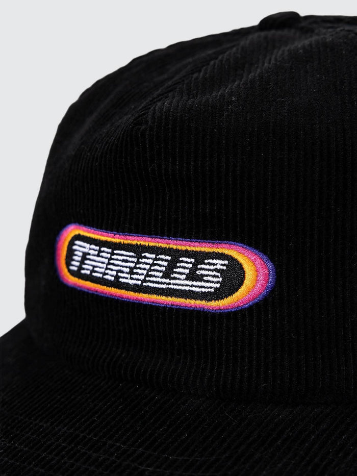 Full Throttle 5 Panel Cap - Black