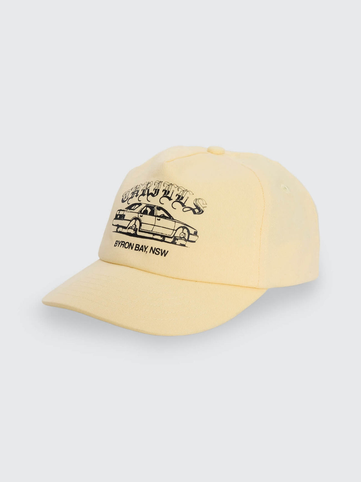 Neighbourhood 5 Panel Short Brim Cap - Butter Yellow One Size