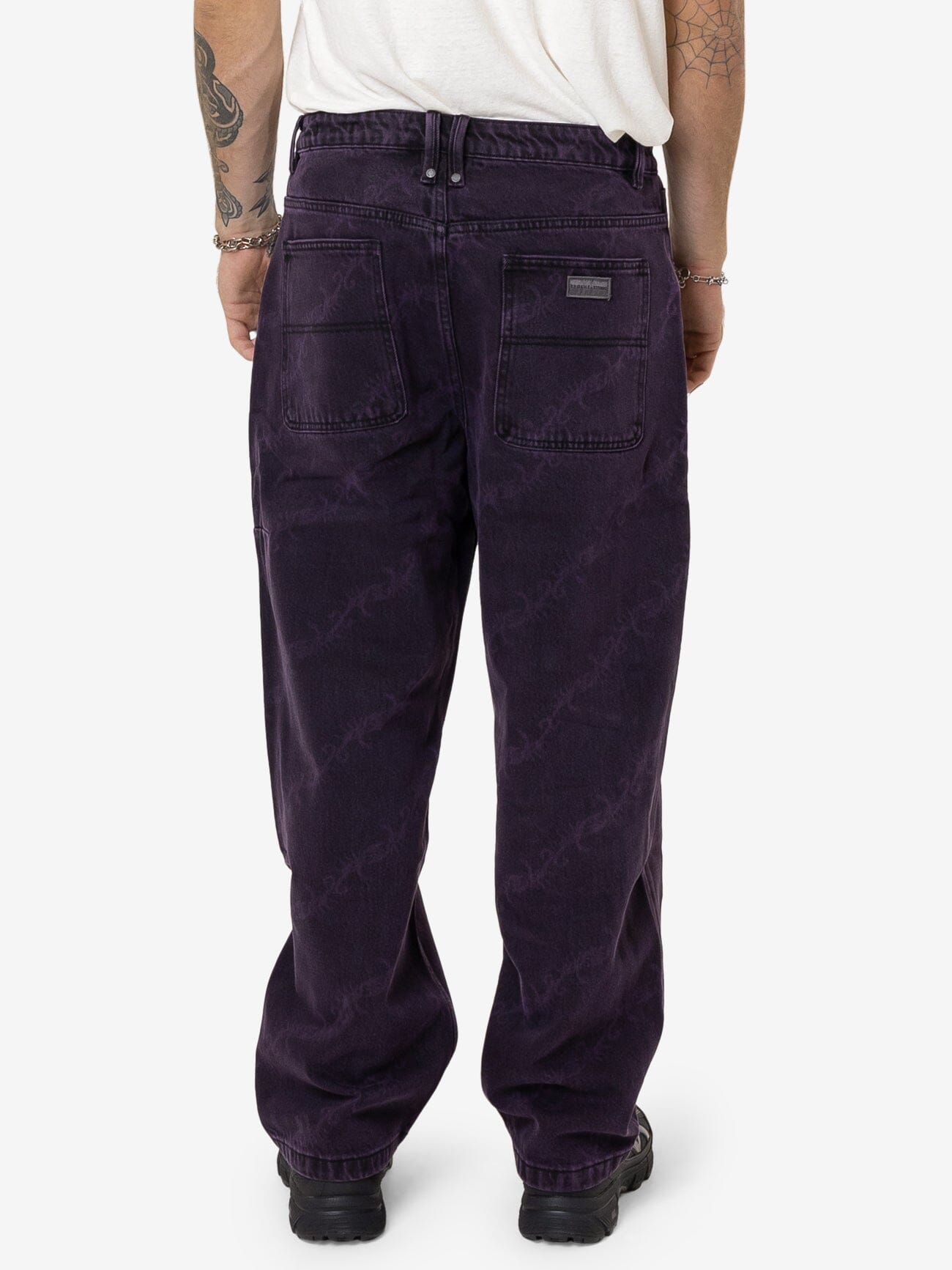 Thrills x Epokhe Big Slacker Baggy Denim Jean - Black/Purple
