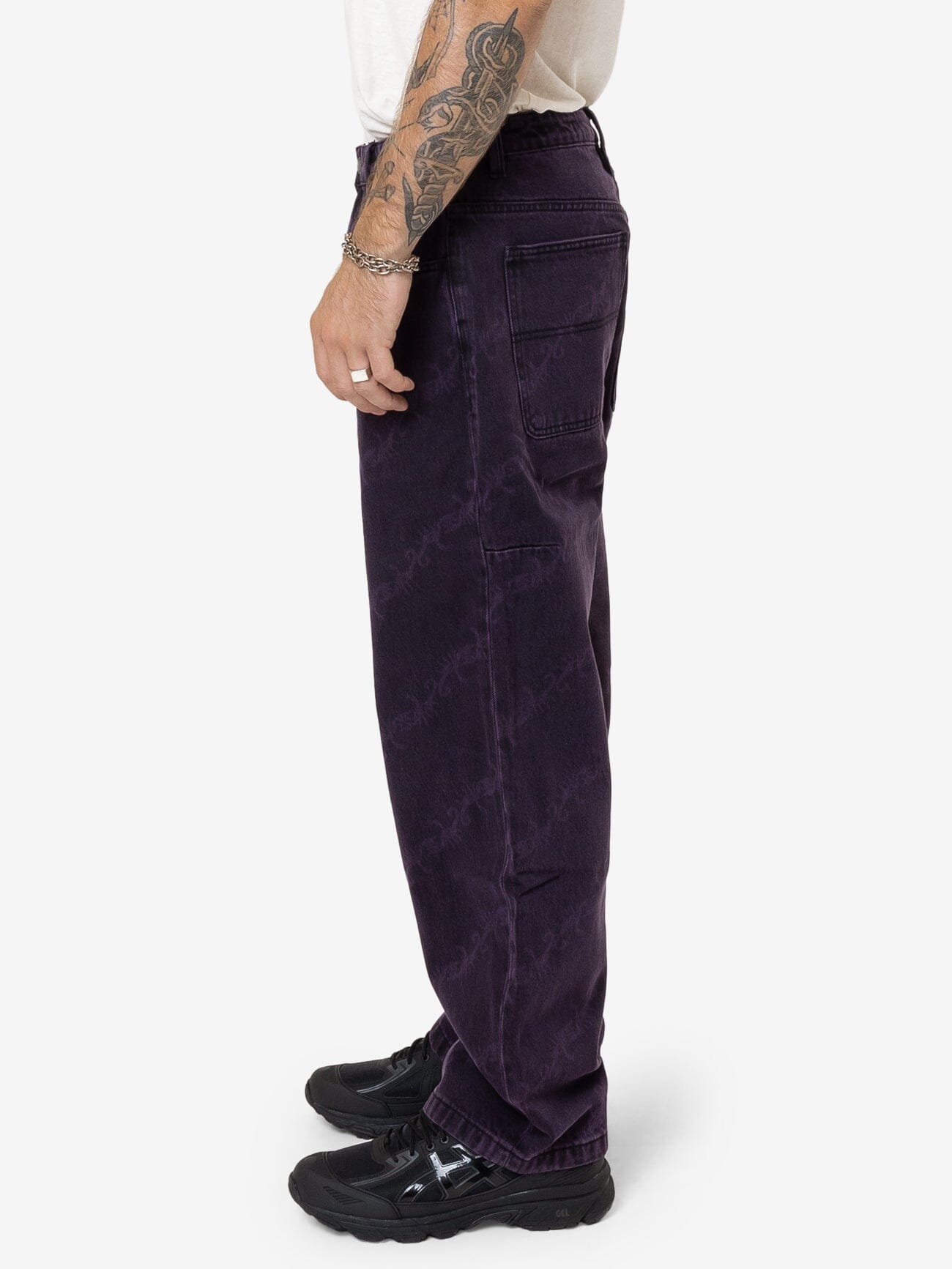Thrills x Epokhe Big Slacker Baggy Denim Jean - Black/Purple