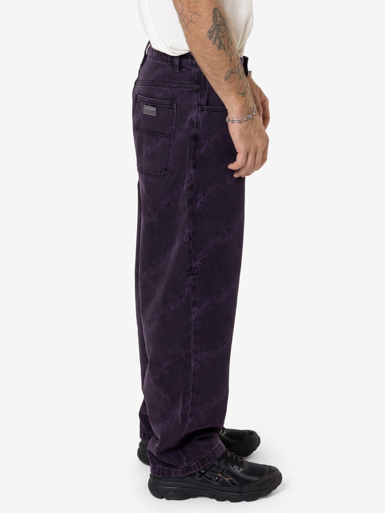 Thrills x Epokhe Big Slacker Baggy Denim Jean - Black/Purple
