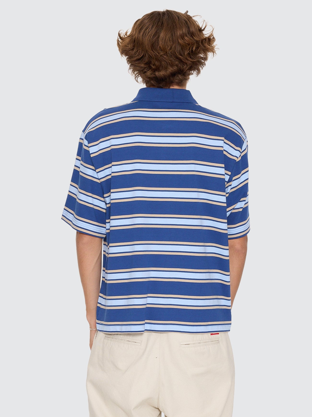 Shadow Cherub Short Sleeve Golf Polo - Blue