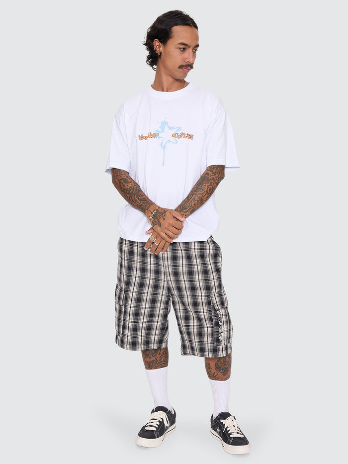 Malibu Elastic Cargo Short - Black