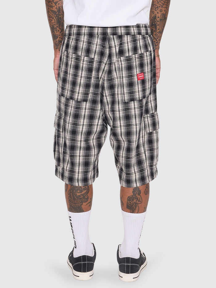 Malibu Elastic Cargo Short - Black