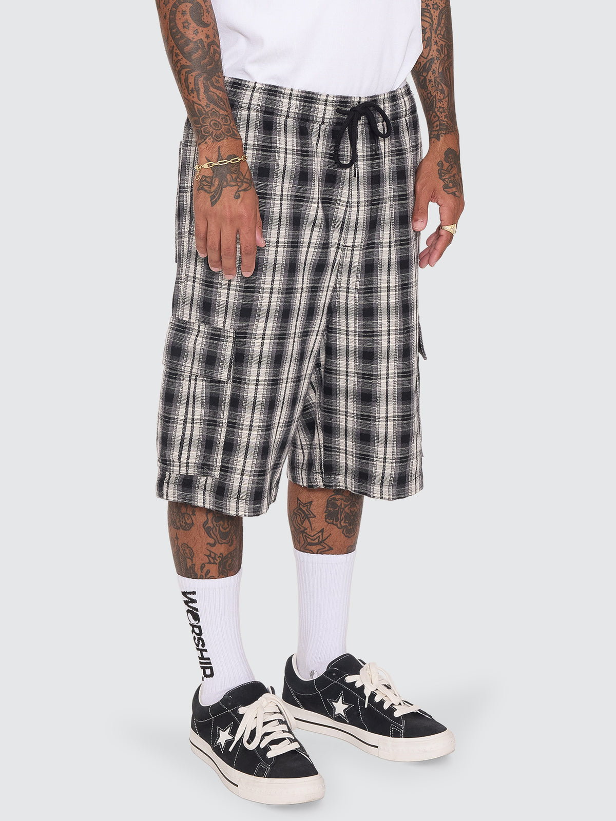 Malibu Elastic Cargo Short - Black