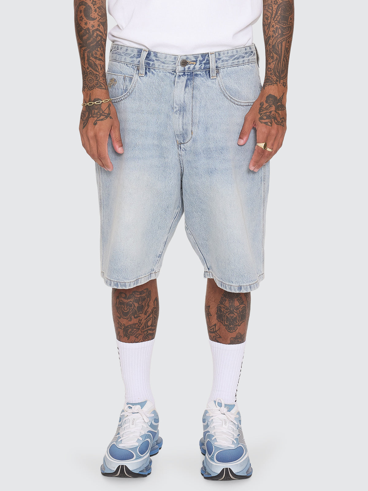 Dimension Big Dawg Jean Short - Faded Worn Blue
