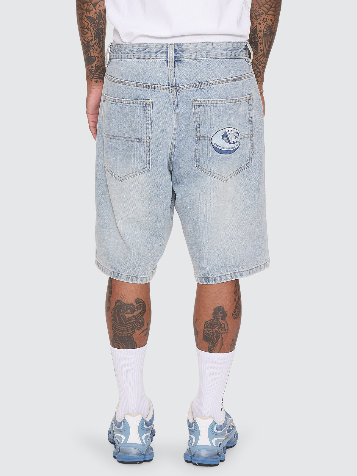 Dimension Big Dawg Jean Short - Faded Worn Blue