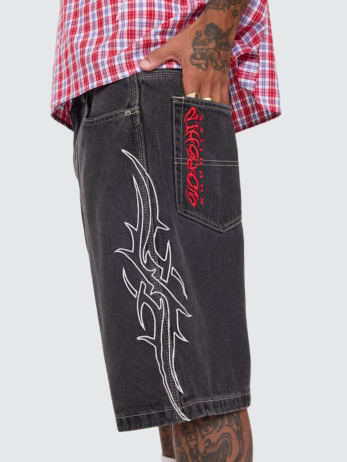 Pitted Big Dawg Jean Short - Used Black