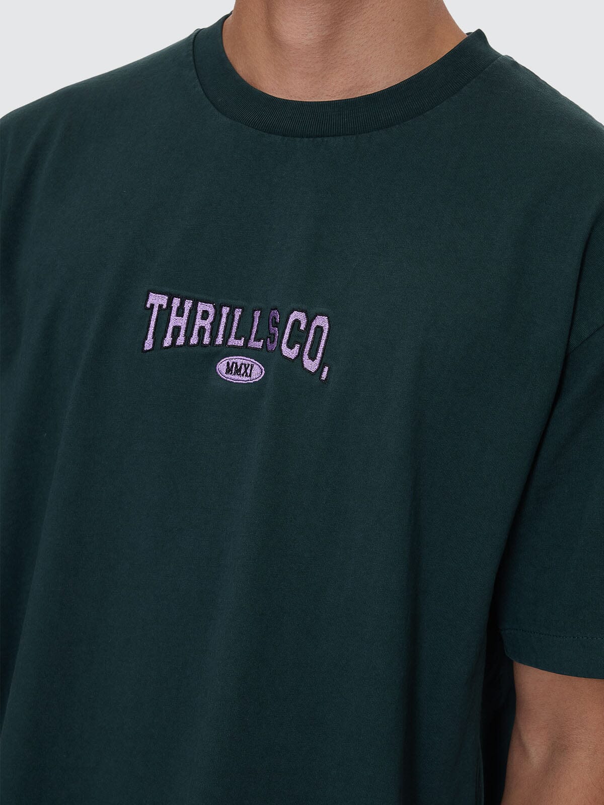 Recruit Oversized Fit Tee - Forrest Green
