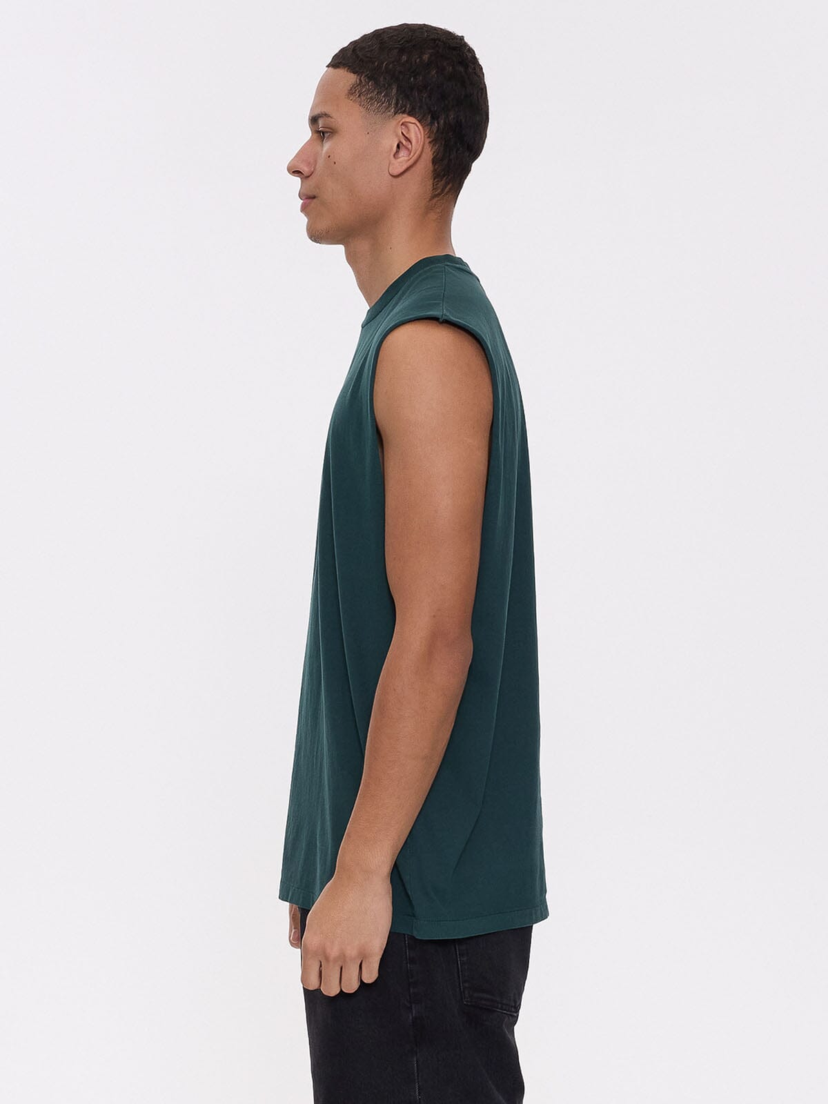 Recruit Merch Fit Muscle Tee - Forest Green