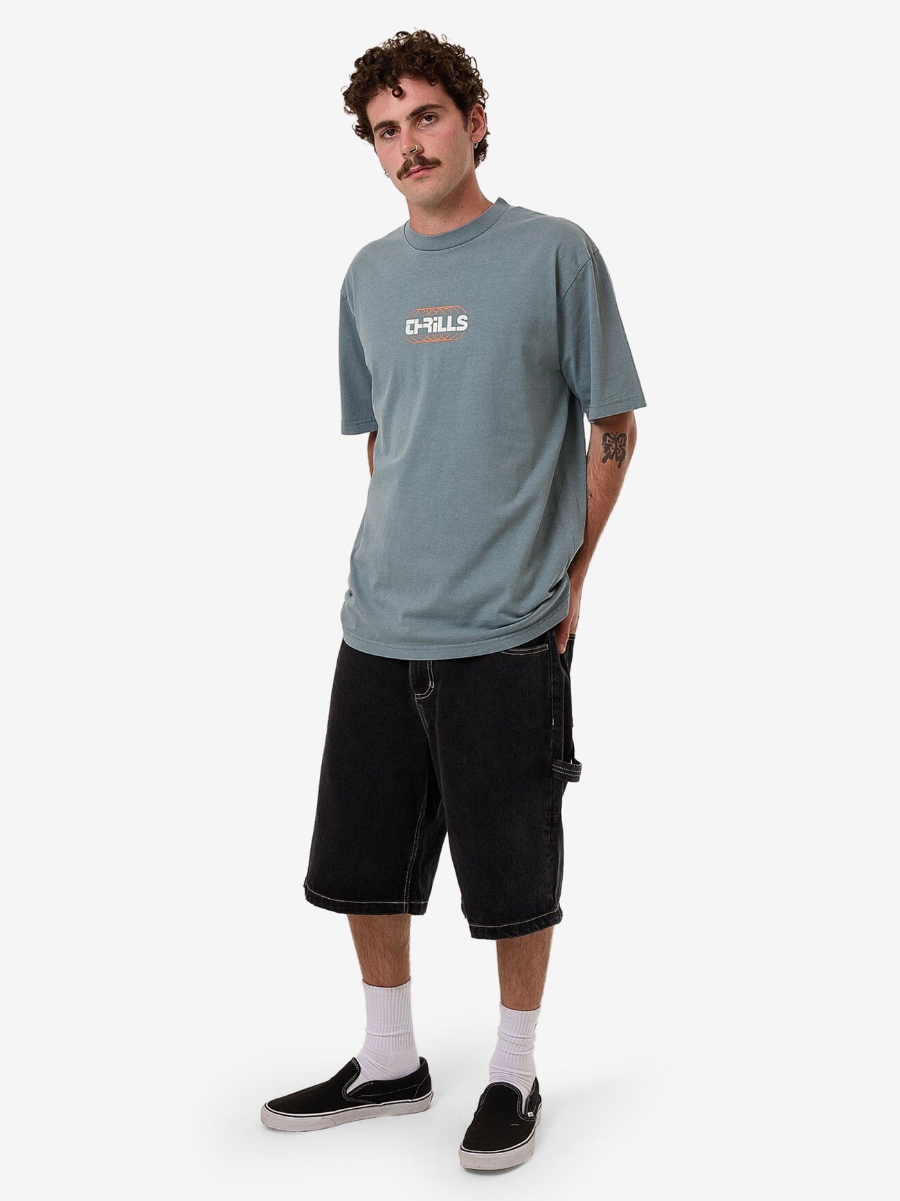 Evolution Oversize Fit Tee - Stormy Sea