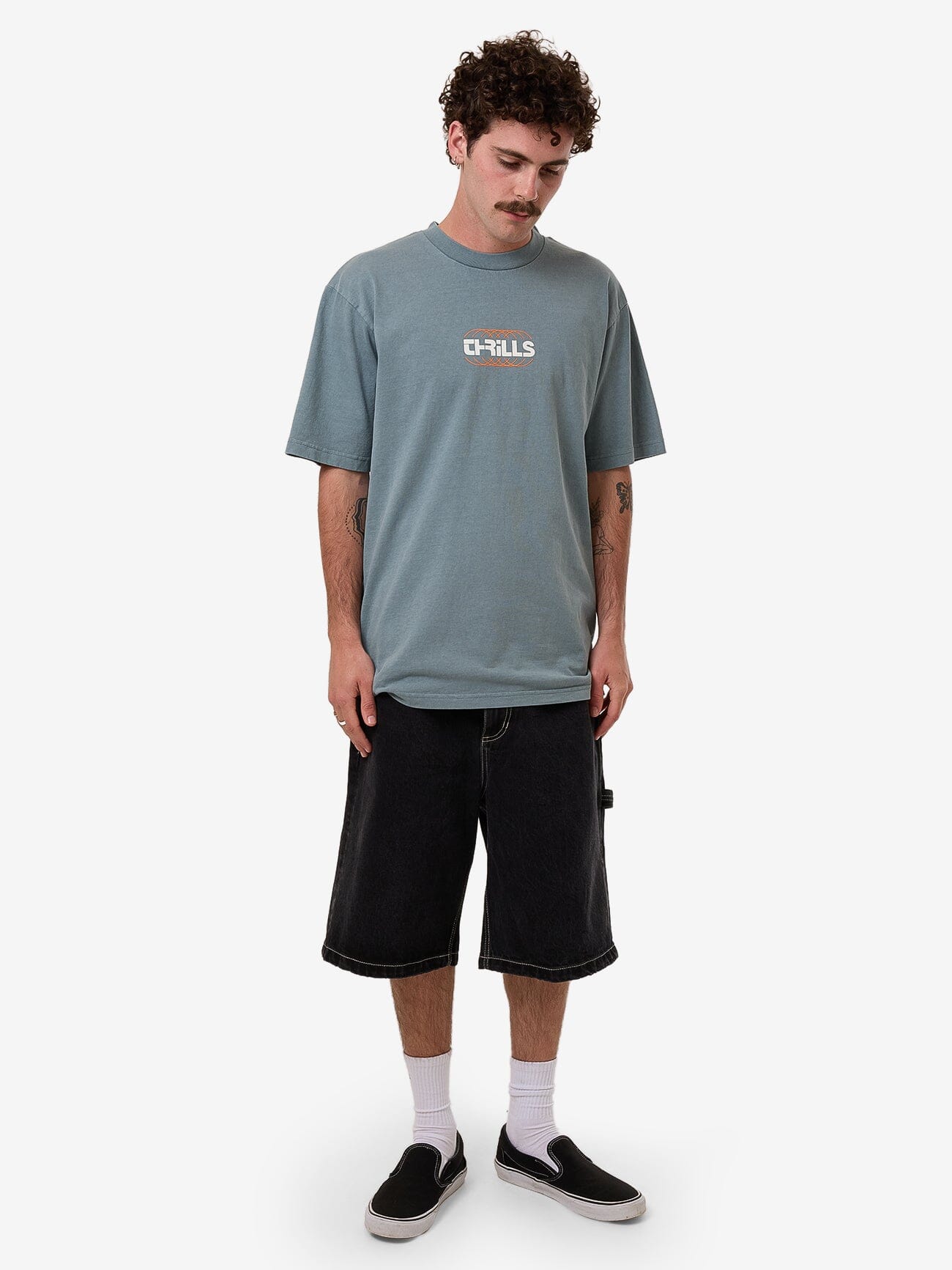 Evolution Oversize Fit Tee - Stormy Sea