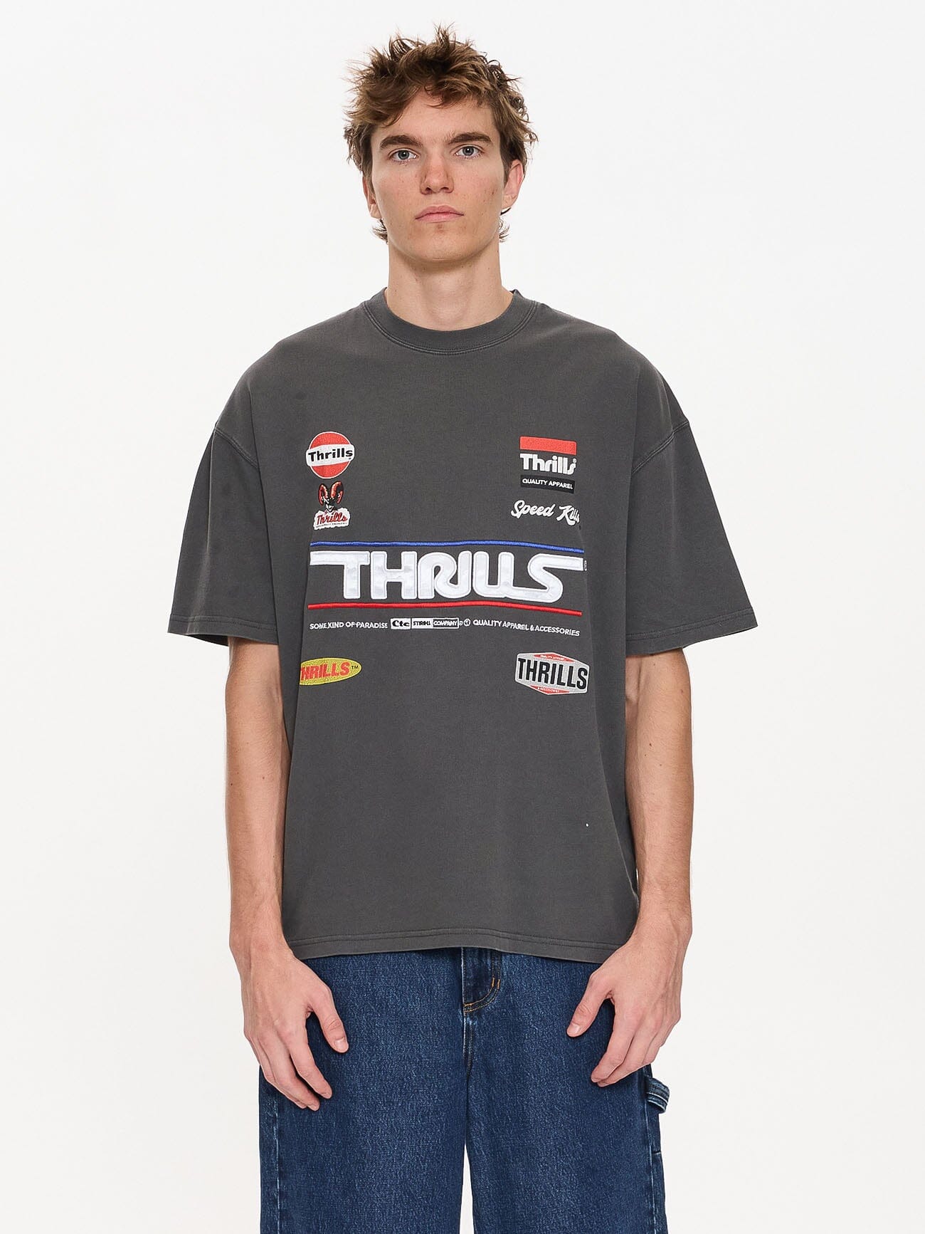 Rapid Response Box Fit Oversize Tee - Merch Black