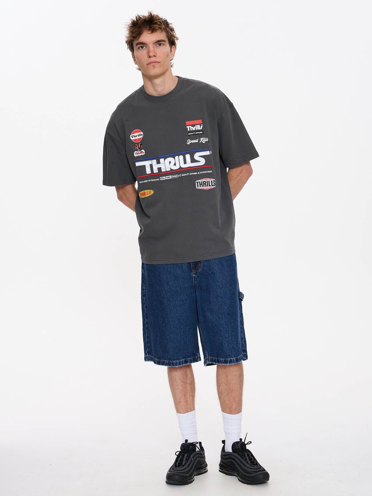 Rapid Response Box Fit Oversize Tee - Merch Black