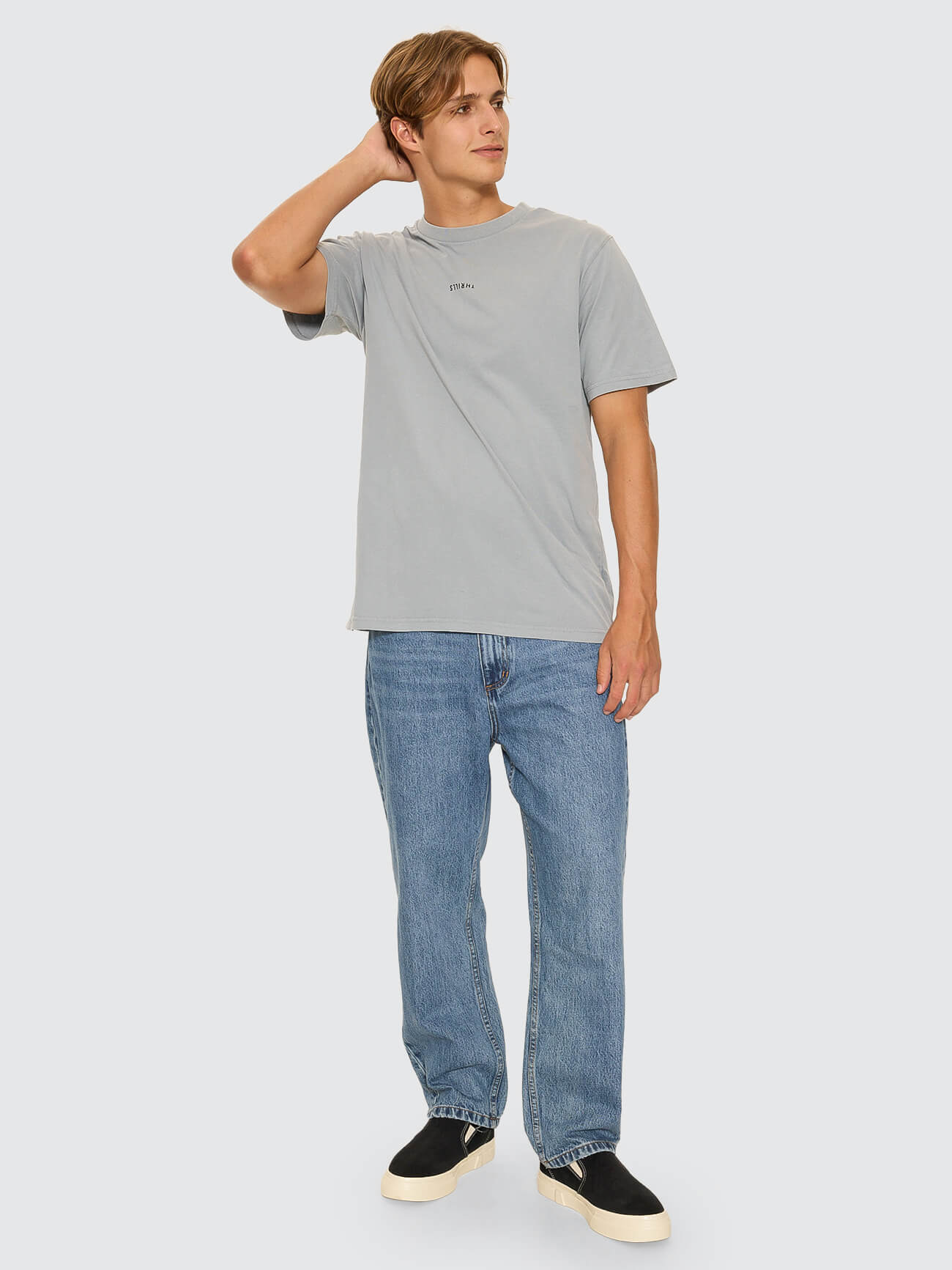 Minimal Thrills Merch Fit Tee - Smog - Black