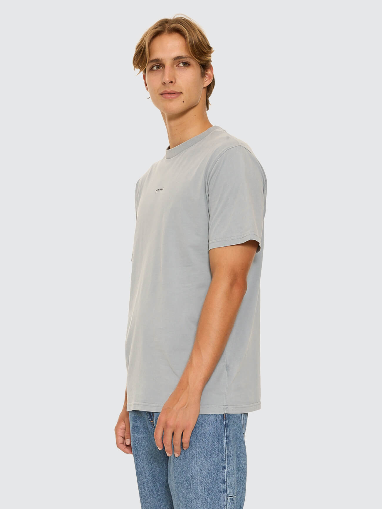 Minimal Thrills Merch Fit Tee - Smog - Black