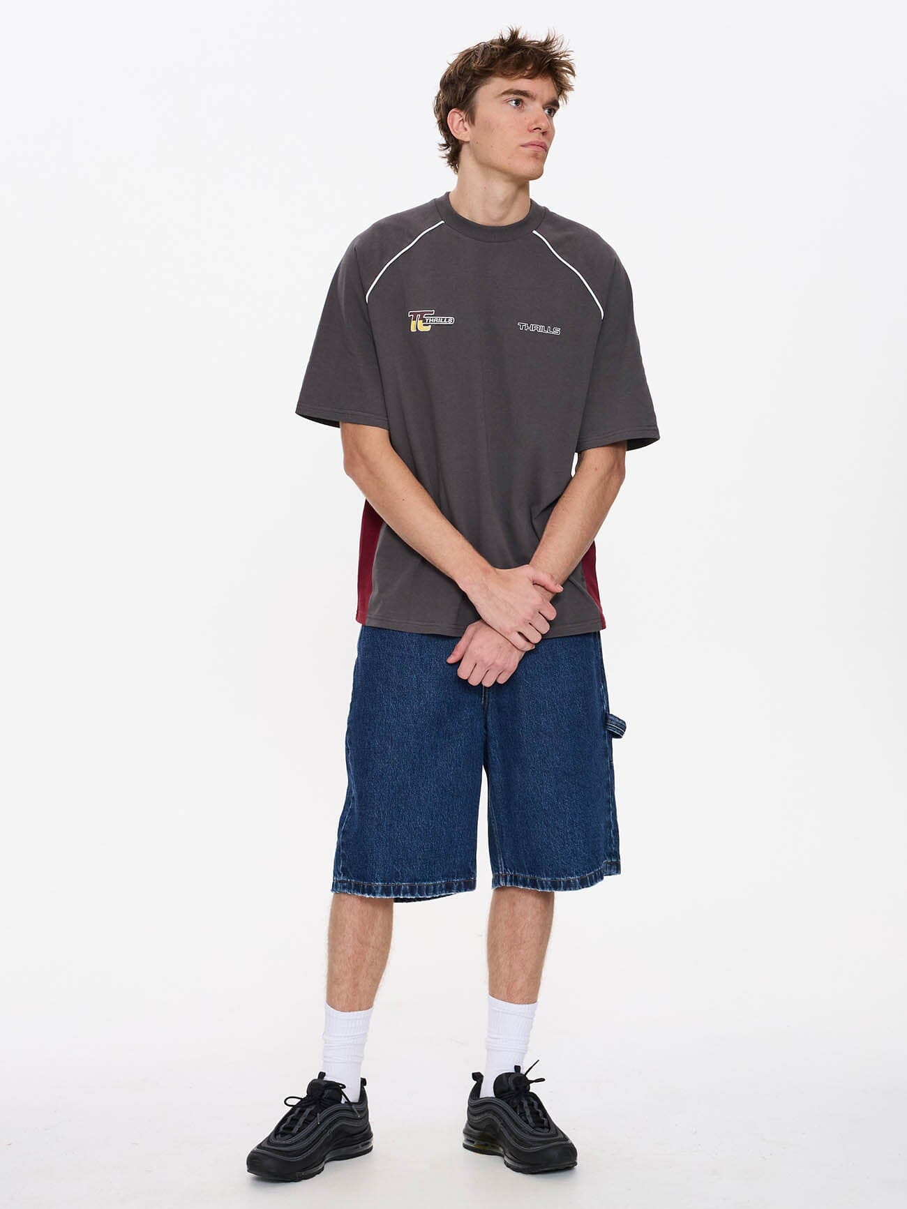 Motion Box Fit Oversize Tee - Merch Black