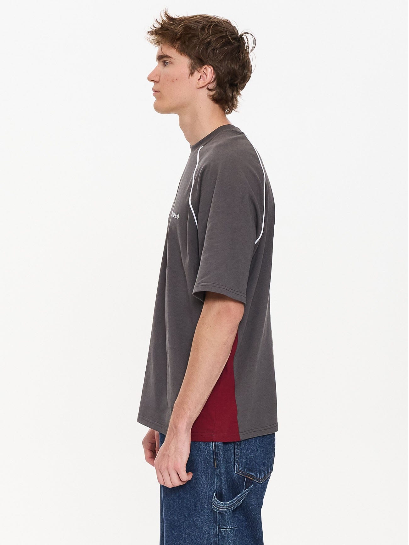 Motion Box Fit Oversize Tee - Merch Black