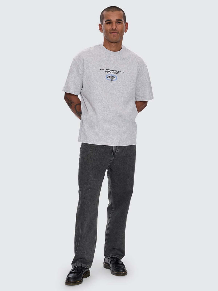 Infinite Dopamine Box Fit Oversize Tee - Snow Marle XS